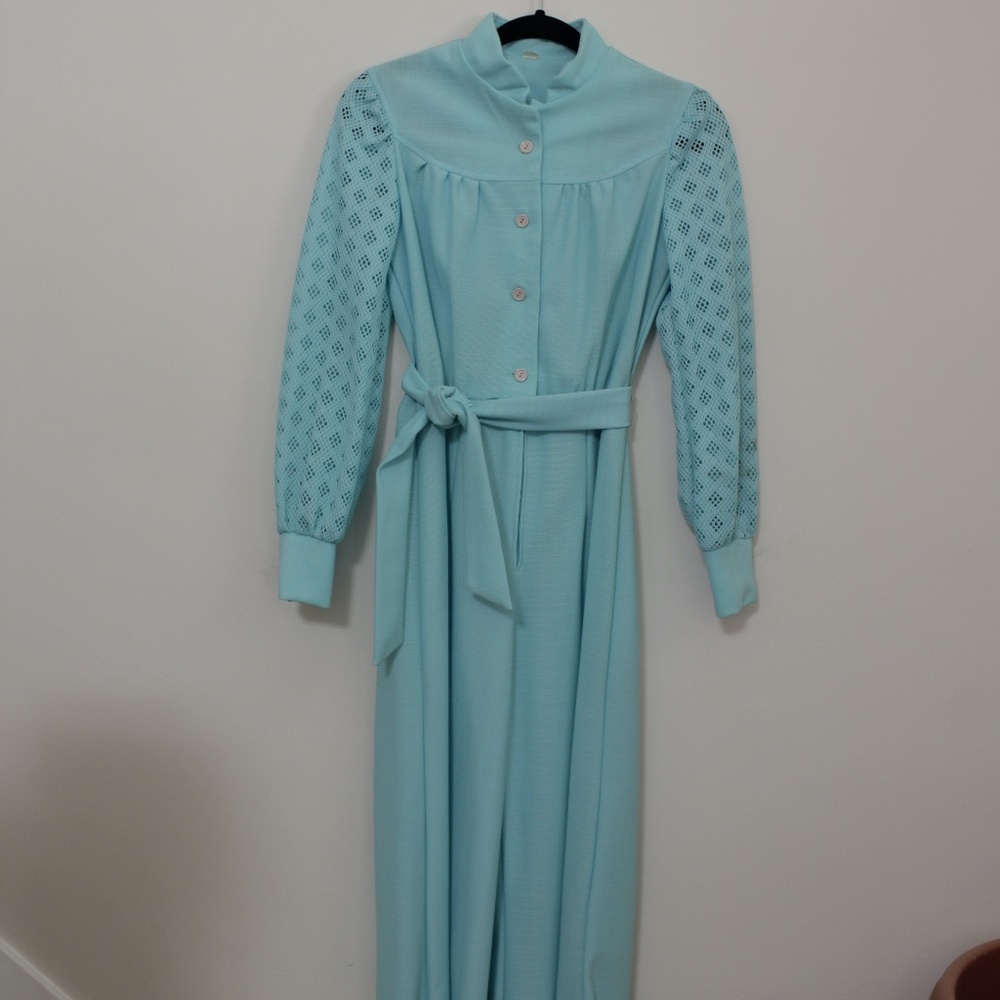 VINTAGE 1970s Disco Flare Jumpsuit